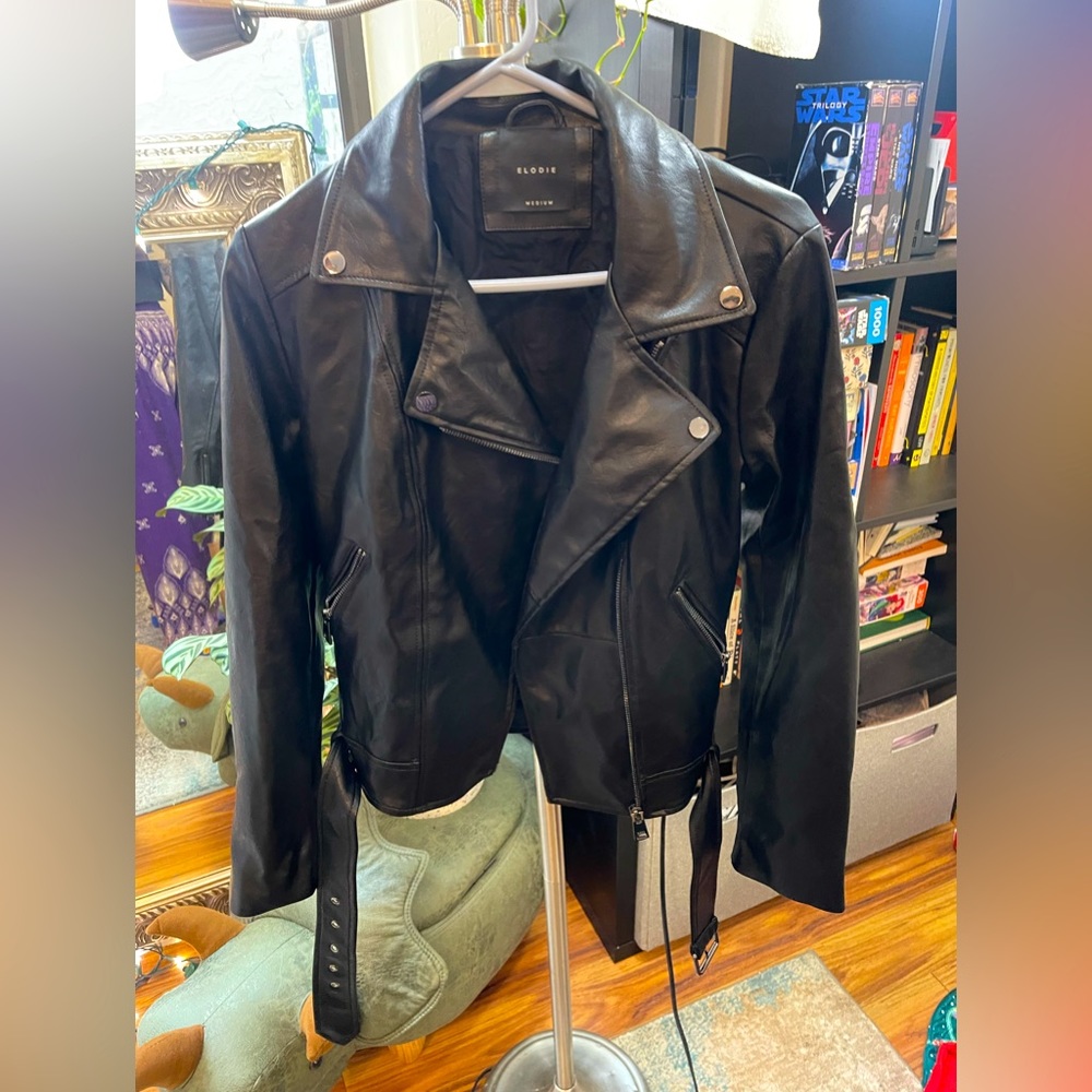 Elodie from Nordstrom leather jacket